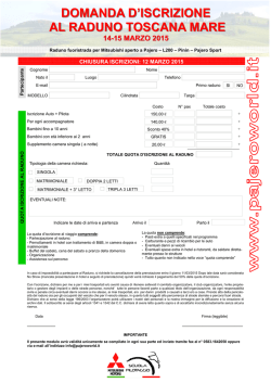 domanda iscrizione raduno toscana mare - pajero