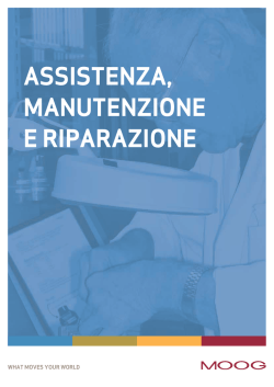ASSISTENZA, MANUTENZIONE E RIPARAZIONE