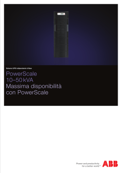 PowerScale 10&ndash;50 kVA Massima disponibilit&agrave; con PowerScale