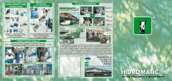 WATER TREATMENT & MANAGEMENT HIDROMATIC srl