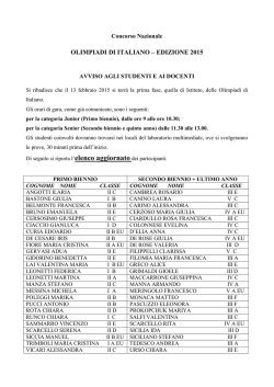 ELENCO ALLIEVI ORD. ALFABETICO