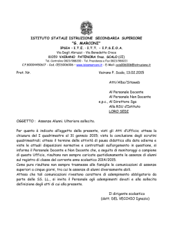 leggi tutto - Benvenuto nel sito dell`ISISS "G. Marconi" di Vairano Scalo
