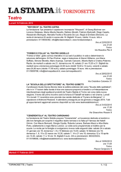 Teatro - La Stampa