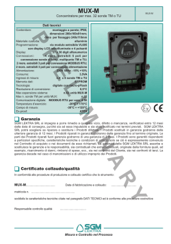 Manuale Operativo - sgm