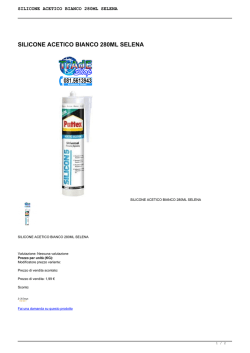 SILICONE ACETICO BIANCO 280ML SELENA