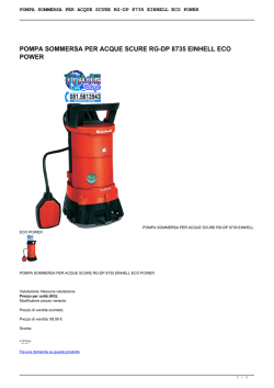 pompa sommersa per acque scure rg-dp 8735 einhell