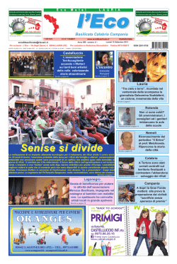 prima parte giornale - L`Eco di Basilicata