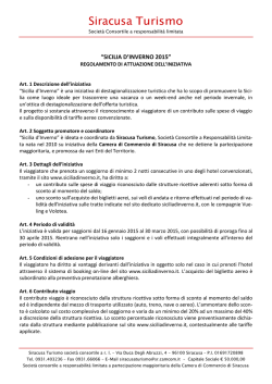 Consulta il regolamento completo