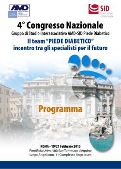 4&deg; Congresso Nazionale Programma