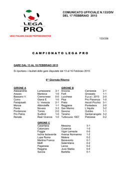 le decisioni del giudice sportivo