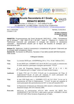 Circolare n. 142 - Scuola Moro Barletta