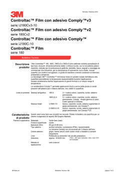 Controltac™ Film Controltac™ Film con adesivo Comply™v3