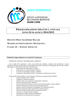 Classe 2C - Matematica - Istituto di Istruzione Secondaria Superiore