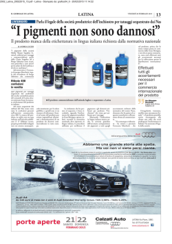 13 Il prodotto manca della etichettatura in lingua italiana richiesta