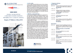 analisi, modellazione e rinforzo di edifici esistenti