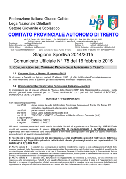 Comunicato n. 75