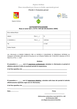 Autocertificazione