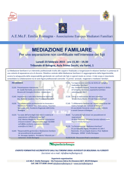 Locandina - AE Me.F. Bologna