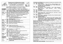 Avvisi - Parrocchia Ss. Redentore Lonigo (Vicenza)