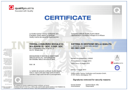azienda certificata iso 9001:2008 eac:38
