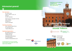 Programma - Policlinico S.Orsola