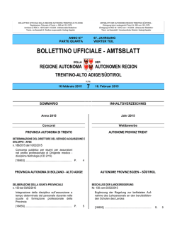 Bollettino n. 7 del 16 febbraio 2015