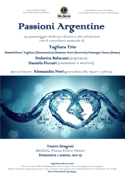 Passioni Argentine - Lions Club Forlì Host
