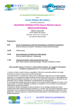 La Societ&agrave; di Idrocolonterapia S.I.C.T. Centro Medico Blu Gallery