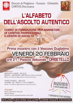 corso per animatori caritas-2 - Diocesi di Pitigliano