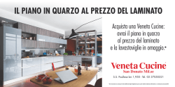 Acquista una Veneta Cucine: avrai il piano in quarzo al prezzo del