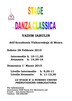 Locandina - Dam Danza Torino