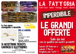 scarica il volantino - La Fattoria Cornaredo