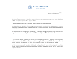 Calendario delle pubblicazioni statistiche (per mese