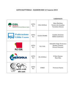 LISTA ELETTORALE - Ics