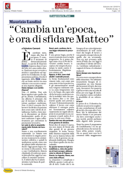 Marco Travaglio Servizi di Media Monitoring Sezione: PRIMO