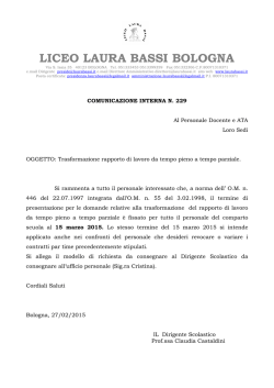 domande di part time