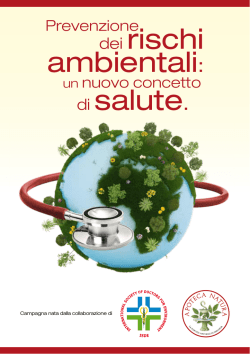 Prevenzione dei rischi ambientali: un nuovo concetto di salute