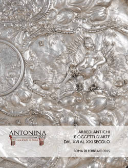 scarica il catalogo - Antonina dal 1890 Casa d`Aste a Roma