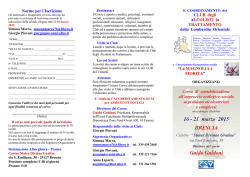 Norme per l`Iscrizione CLUB degli ALCOLISTI in TRATTAMENTO