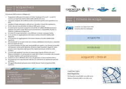 Proposte Acquafitness