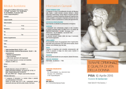 TERAPIE ORMONALI E QUALIT&Agrave; DI VITA DELLA DONNA