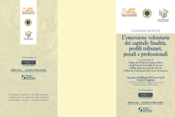 finalità, profili tributari, penali e professionali