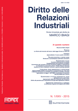 Diritto delle Relazioni Industriali