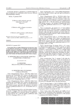 gani competenti ed &egrave; pubblicato nella Gazzetta Ufficiale