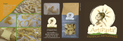 Brochure - Pastificio Artigianale Artipasta
