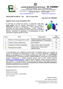 Allegato - Liceo Scientifico Statale "E. Fermi"