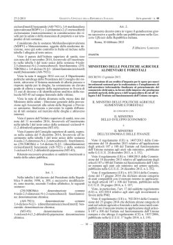 ministero delle politiche agricole alimentari e forestali