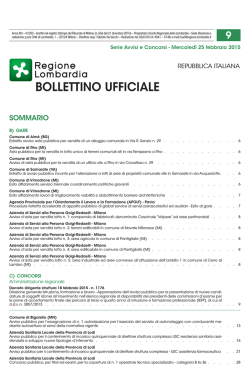 Bollettino Ufficiale della Regione Lombardia