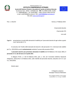 mobilit&agrave; 2015 - Istituto Comprensivo