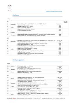 (Bestell-)Liste aller Weine zu Aktionspreisen